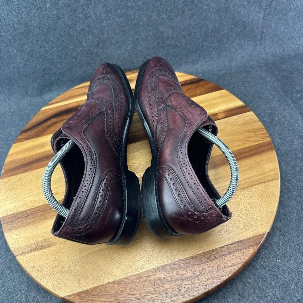 Allen Edmonds 7655 Independence Coll. Jefferson 2.0 Merlot Wingtip Oxford 9.5D